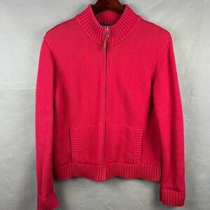 Polo Ralph Lauren Women’s Cotton Knit Full Zip Sweater PM